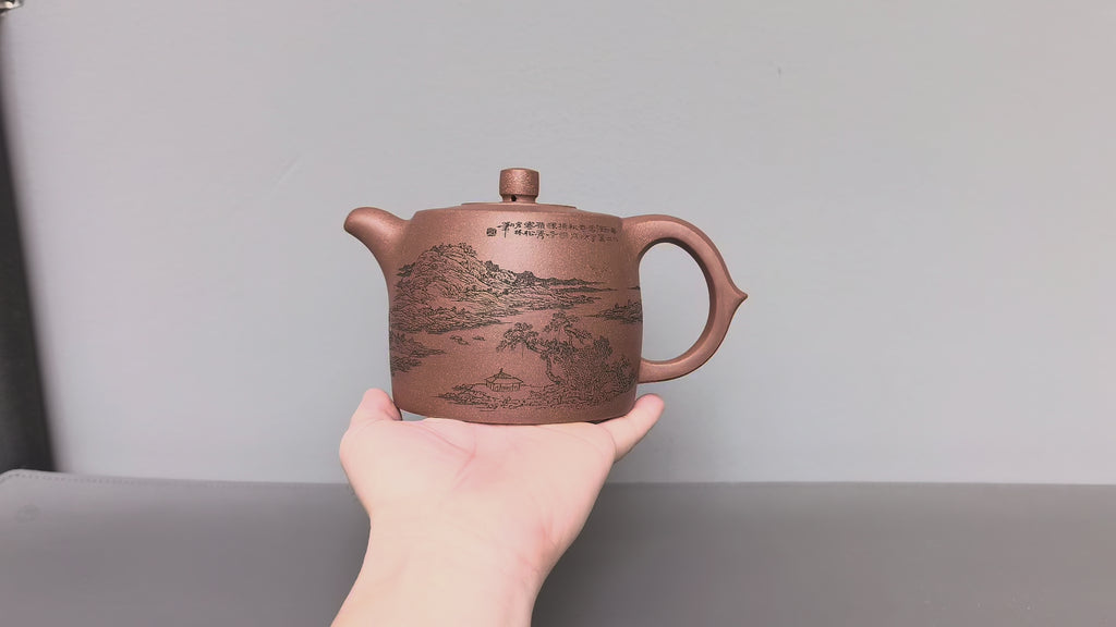 宏林山水·礼藏天下｜陈宏林大师传世巅峰臻品【井栏壶】原矿极品段泥·580cc