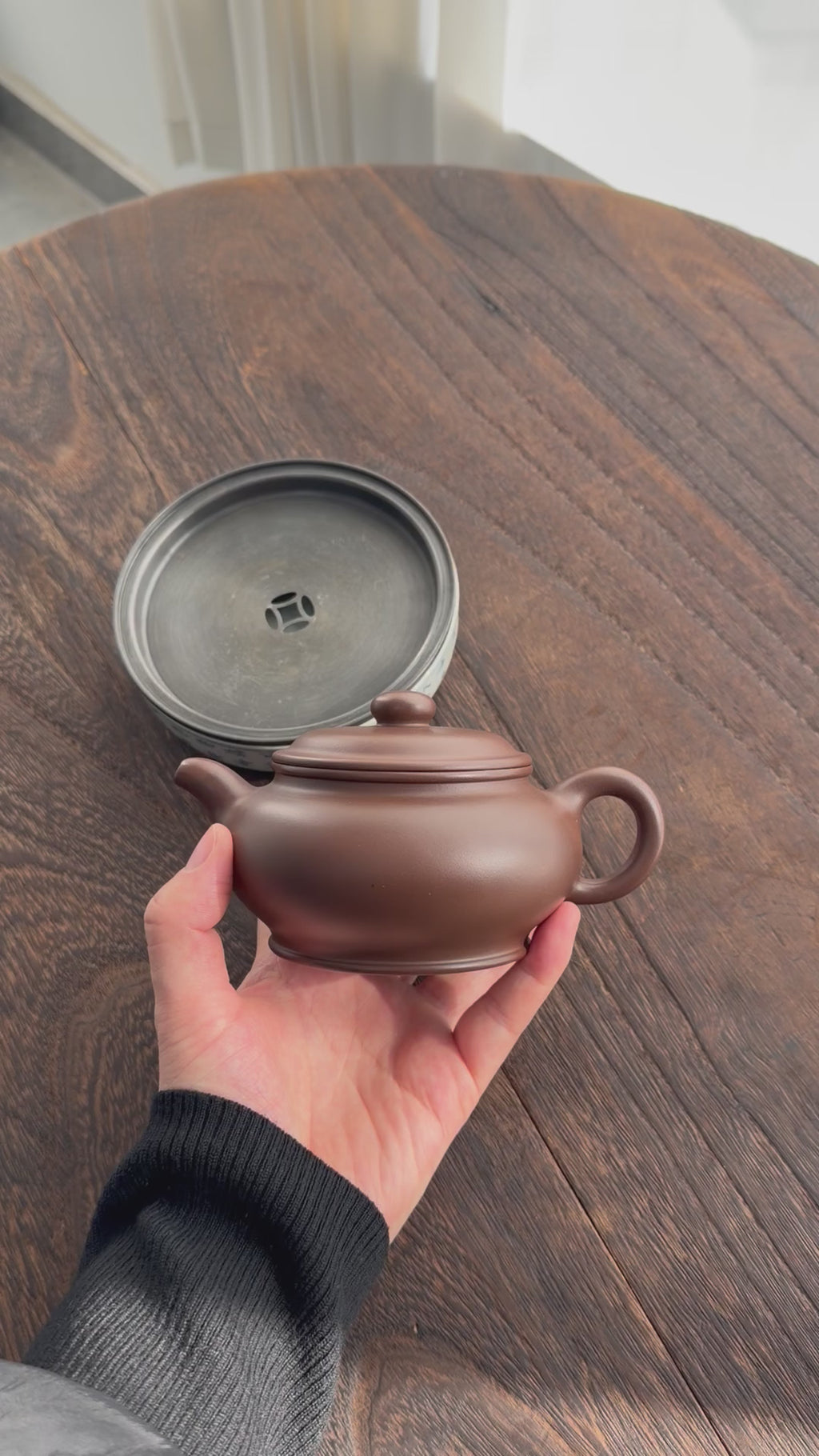 友明仿古·全手工·300cc 原矿极品老紫泥 正宗润泽