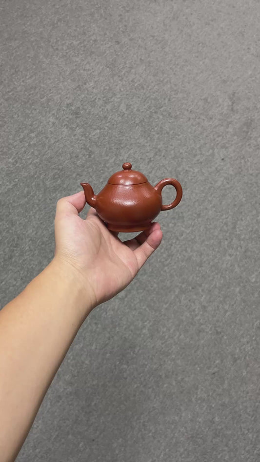 实拍·全手工【梨形·摹古】 原矿极品朱泥·170cc·9孔