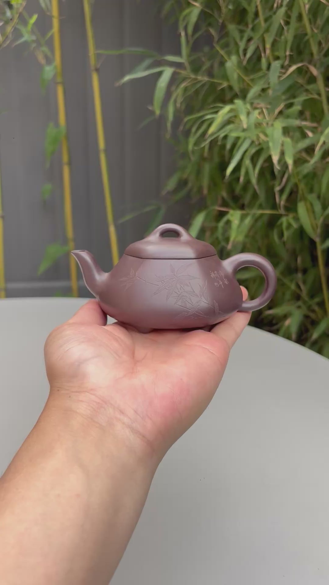 著名方器巨匠·耿浩制《汉棠石瓢壶》藏值无量 原矿极品老紫泥·190cc