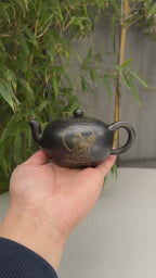 禅意心经·一器传世｜郑求标大师心经至尊藏品·双心经《一粒珠》原矿极品朱泥还原烧 230cc