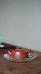 井栏心经 【泥料】原矿优质大红袍 【容量】130cc 【作者】吴敏（实力派工艺美术师）