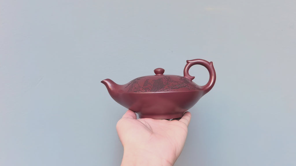 顾景舟大师高徒·双国大师李昌鸿之作【朱雀壶】原矿优质龙血砂·550cc