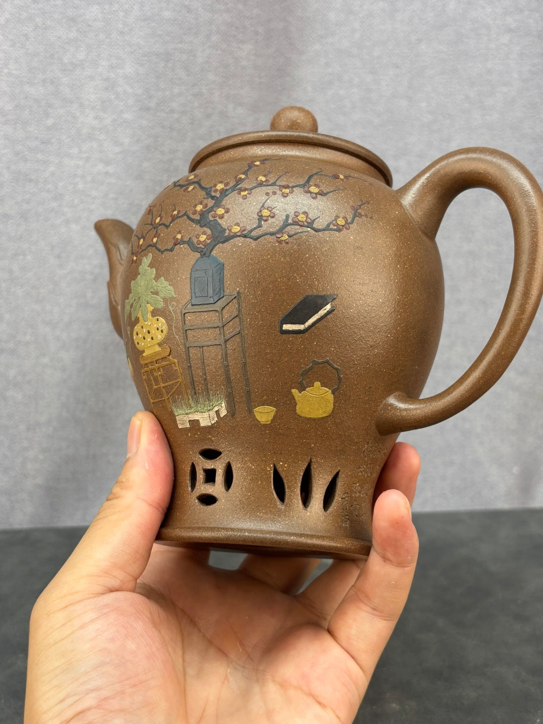 紫砂艺术领军人物·程辉大师《御制宫灯》收藏级重器 原矿极品老段泥·520cc