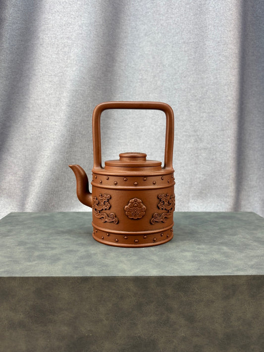 程辉大师《双龙提梁》收藏级重器 原矿极品底槽清·480cc
