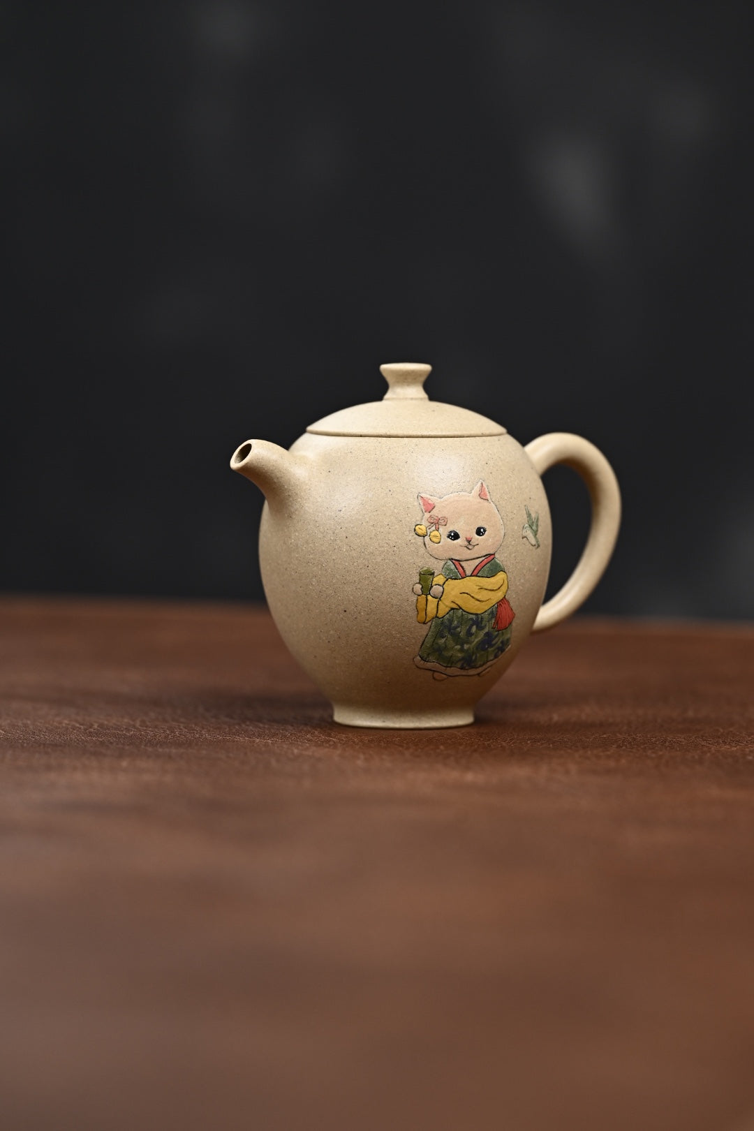 特惠· 『怀隐』 泥绘·本山绿·容量180cc·7孔出水·内推网孔·王老师