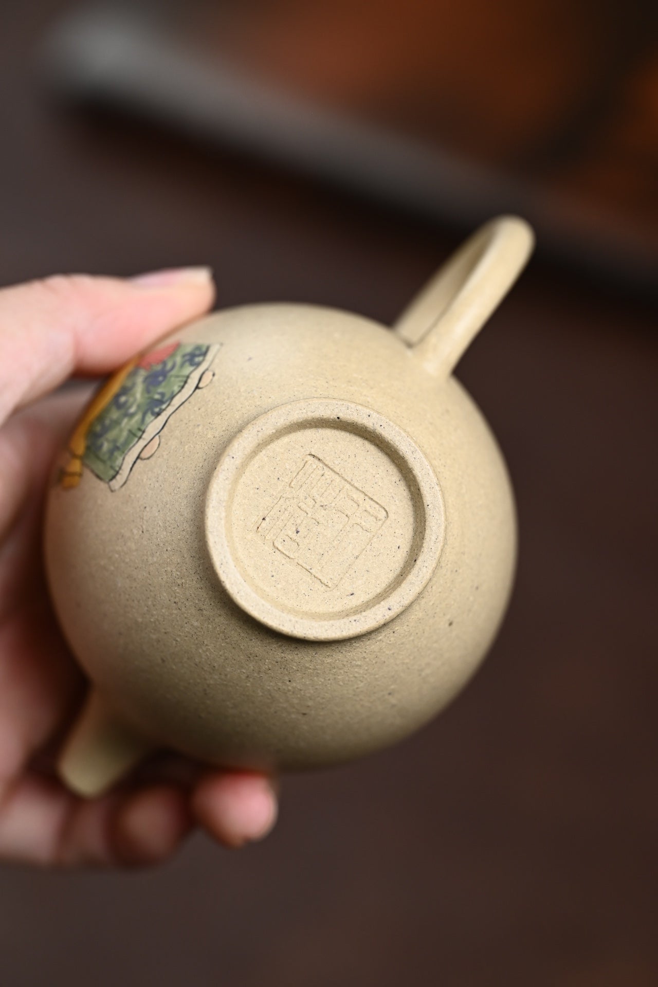 特惠· 『怀隐』 泥绘·本山绿·容量180cc·7孔出水·内推网孔·王老师