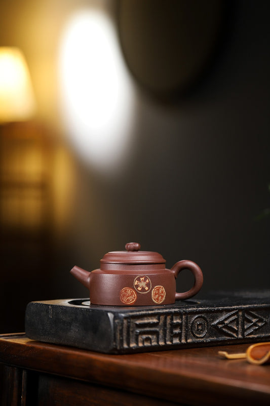 【小德钟】 范彩勤（国家级高级工艺美术师） 原矿紫泥 170cc 7孔