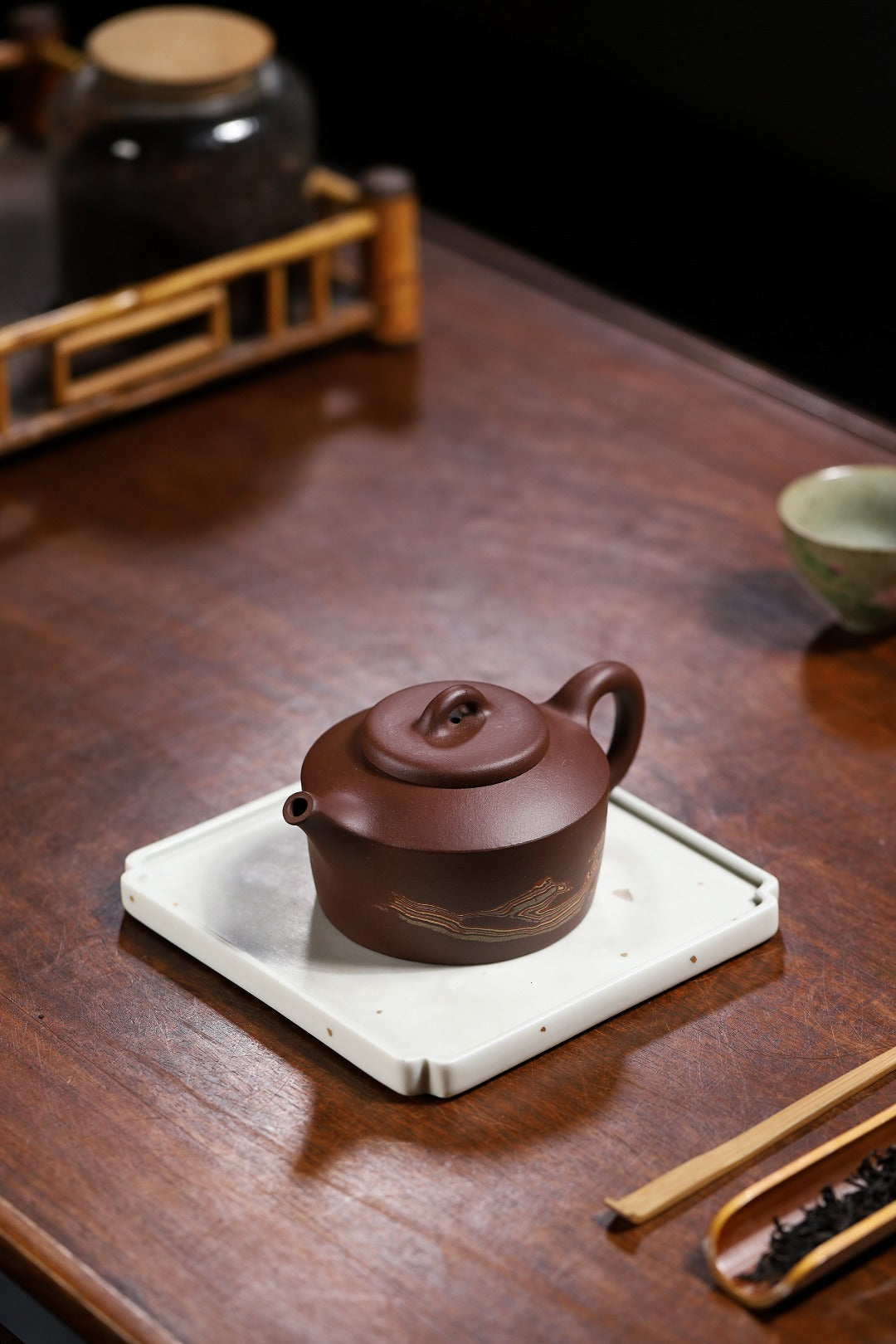 【高汉君】范彩勤（国家级高级工艺美术师） 原矿紫泥 240cc  14孔