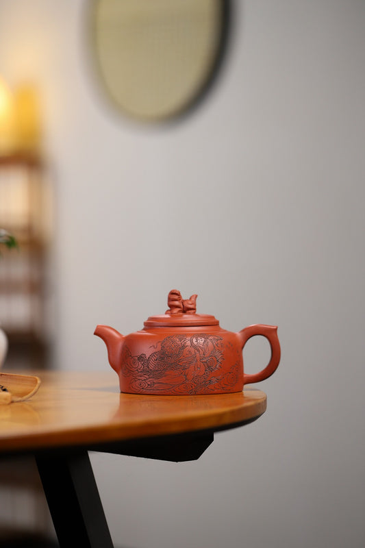 江苏省工艺美术大师作品 证书持壶照配套齐全 【福瑞满堂】