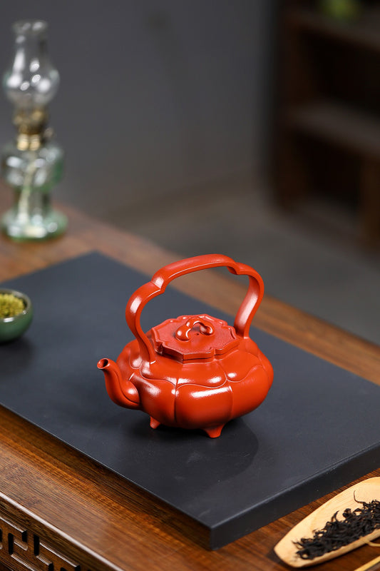 重器推荐 《怡菱提梁》 原矿80年赵庄朱泥 300CC  民间实力陶手