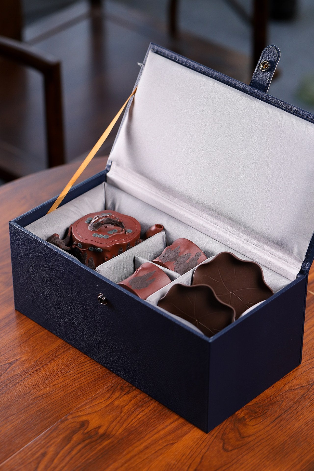 花器精品【松桩套组】原矿家藏紫泥 朱晨阳（国家工艺美术师）245cc·7孔出水小杯100cc