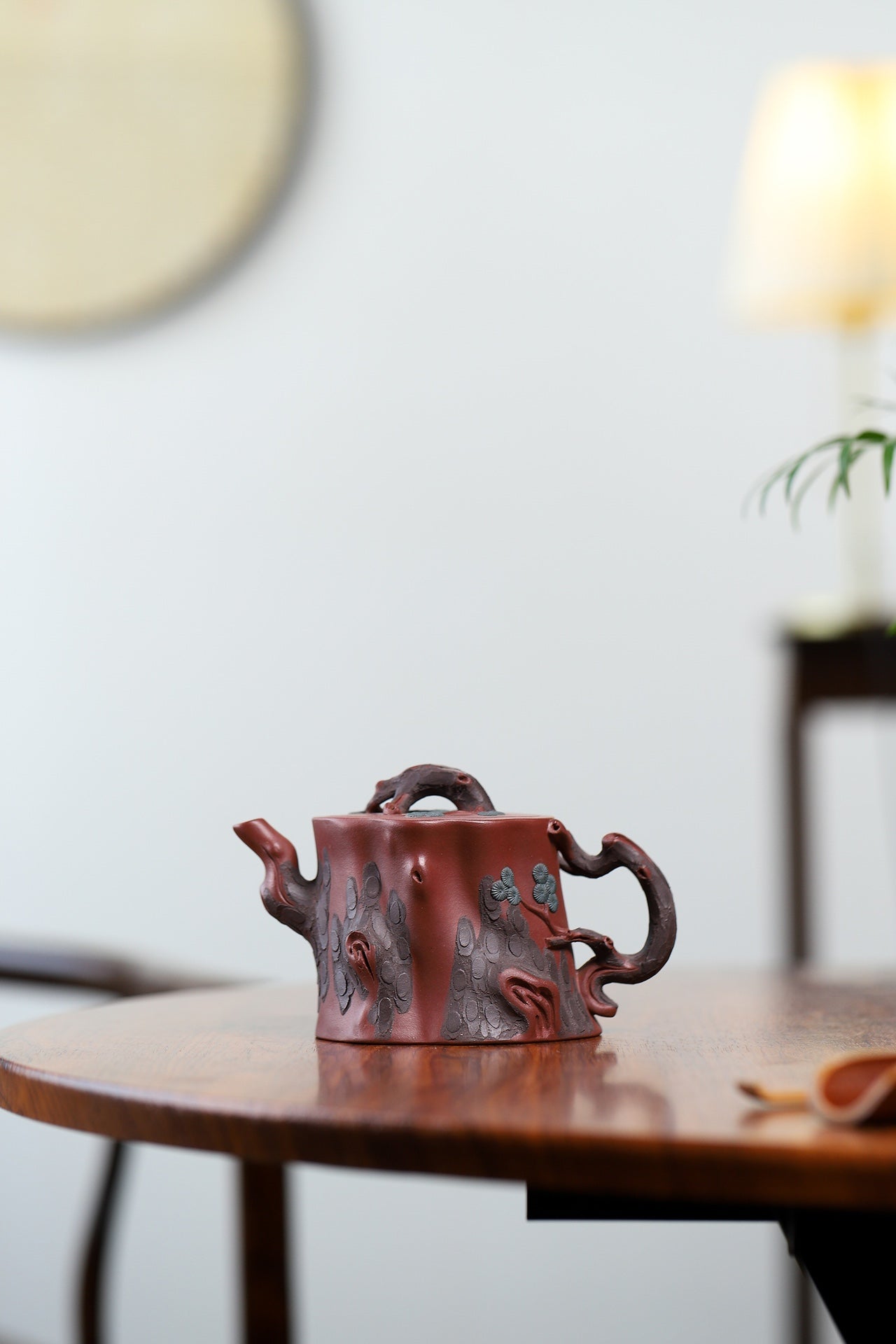 花器精品【松桩套组】原矿家藏紫泥 朱晨阳（国家工艺美术师）245cc·7孔出水小杯100cc