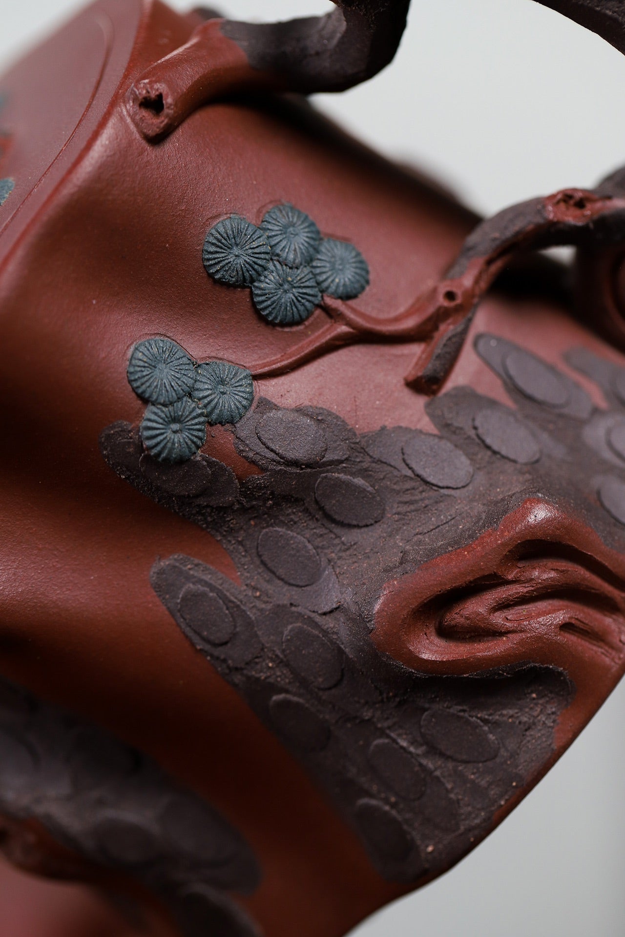 花器精品【松桩套组】原矿家藏紫泥 朱晨阳（国家工艺美术师）245cc·7孔出水小杯100cc