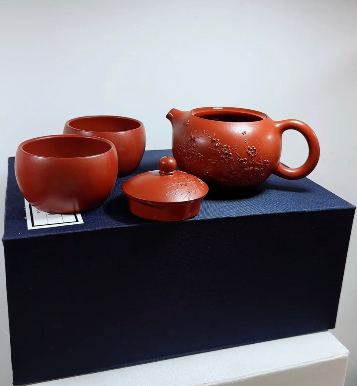 旅行壶套装【梅花西施乳套组】原矿大红袍 一壶二杯 壶200cc小杯45cc