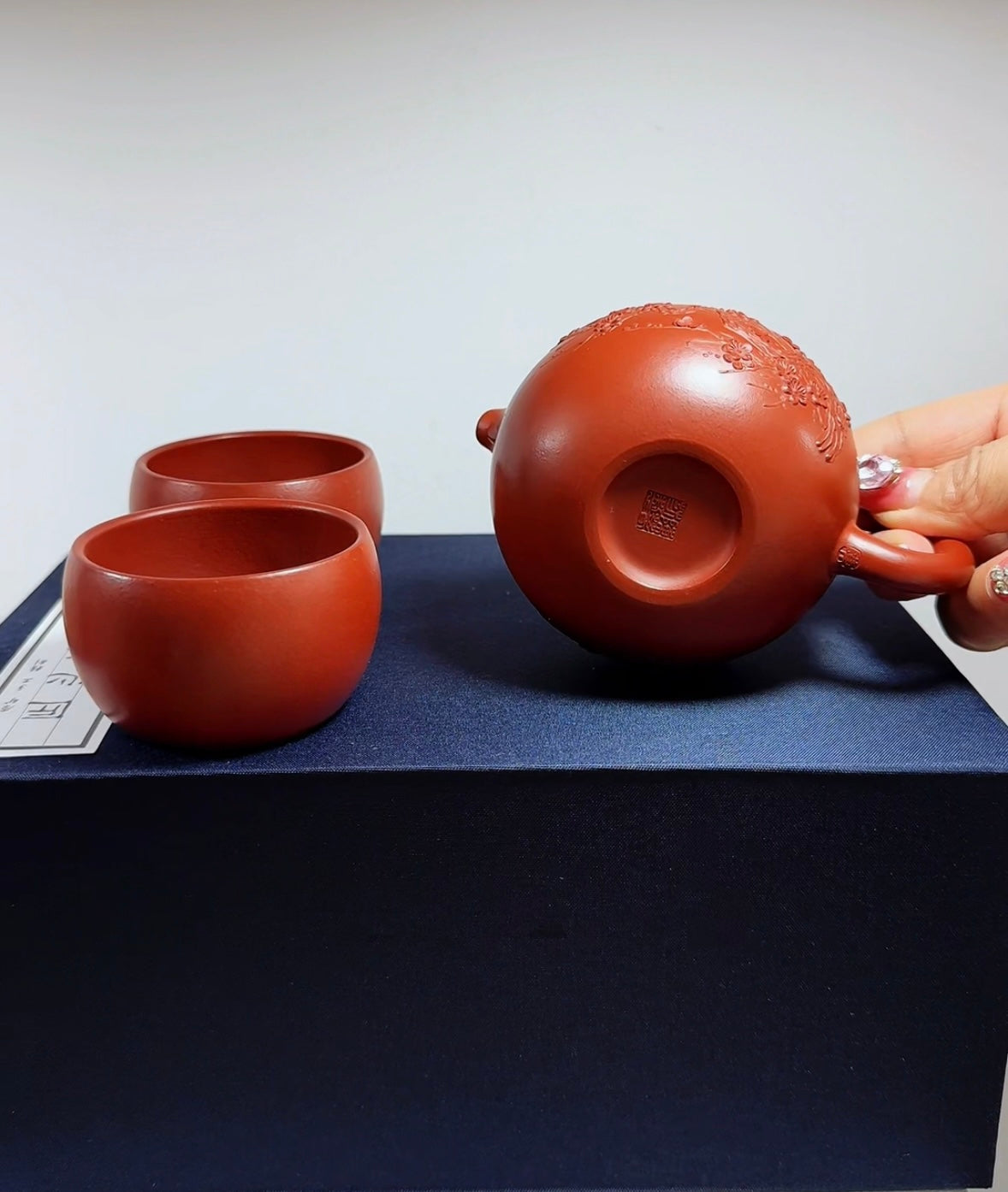 旅行壶套装【梅花西施乳套组】原矿大红袍 一壶二杯 壶200cc小杯45cc