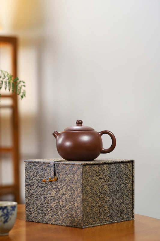【西施】 陈老师（国家级工艺美术师）原矿文革泥 250cc 内推球孔