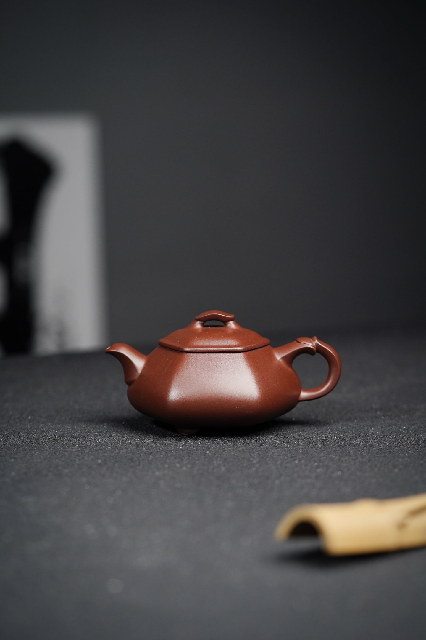 六方简瓢·全手工170cc·原矿深井老紫泥