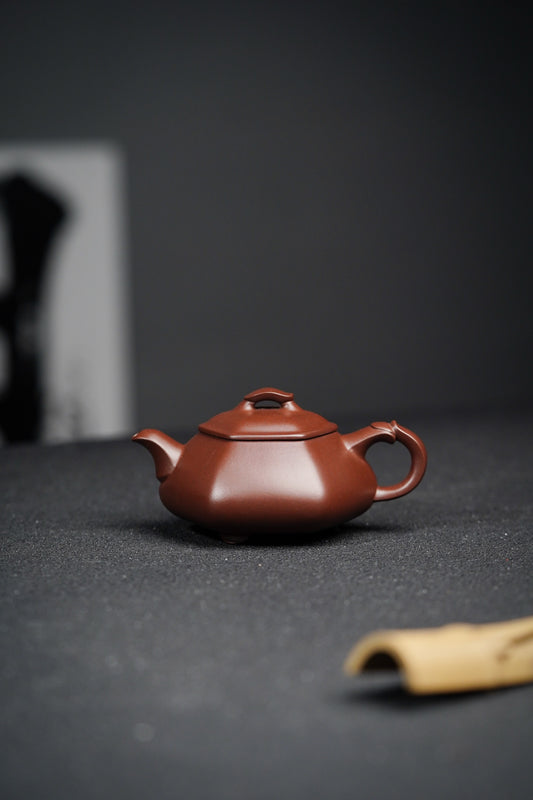 六方简瓢·全手工170cc·原矿深井老紫泥