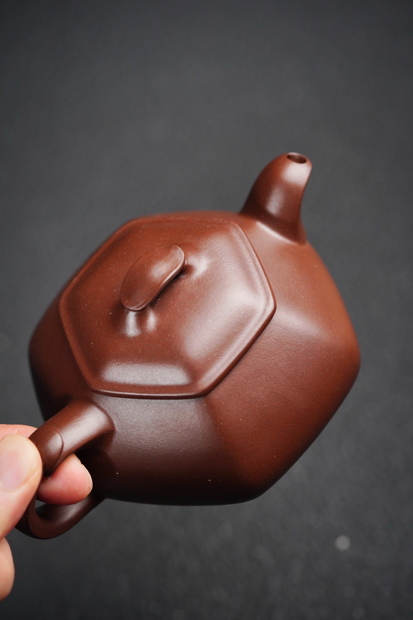 六方简瓢·全手工170cc·原矿深井老紫泥