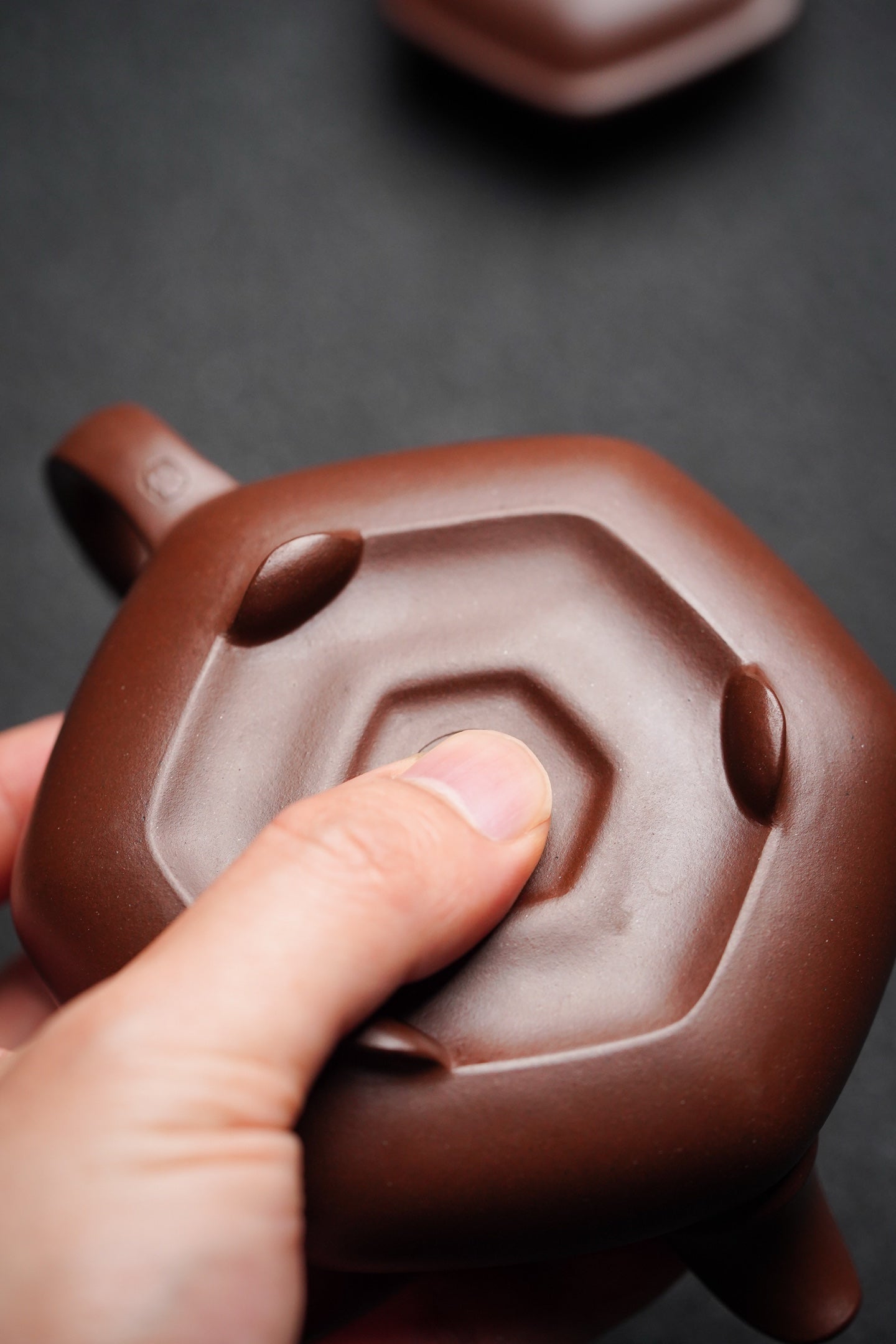 六方简瓢·全手工170cc·原矿深井老紫泥