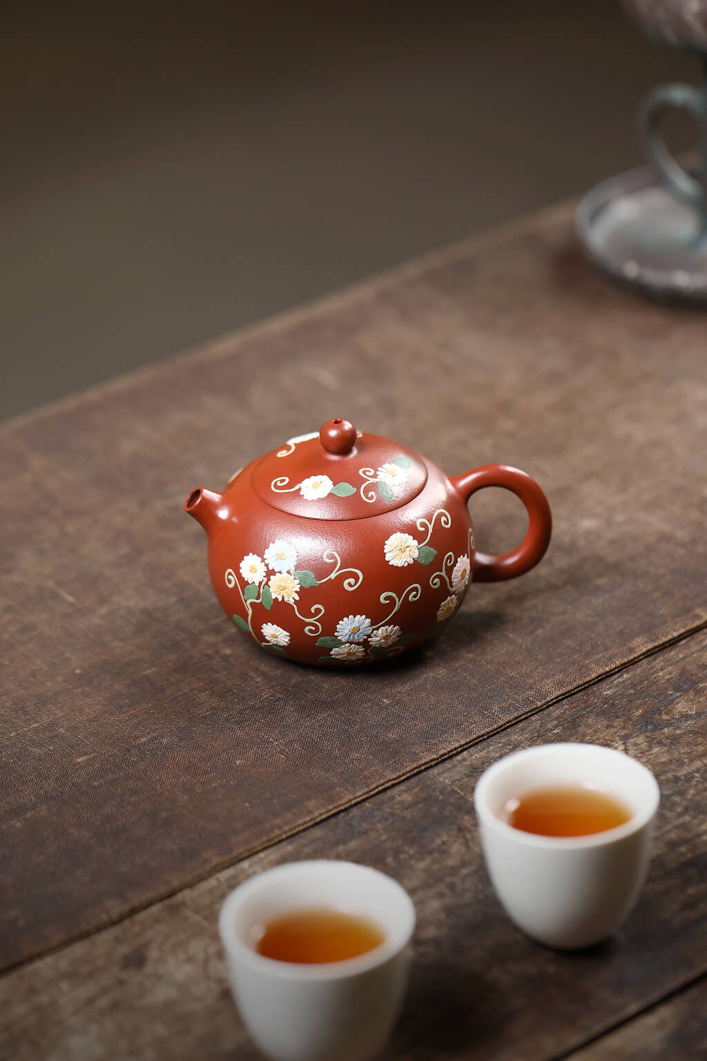 西施·朱泥 精工•泥绘 容量 160cc内推球孔