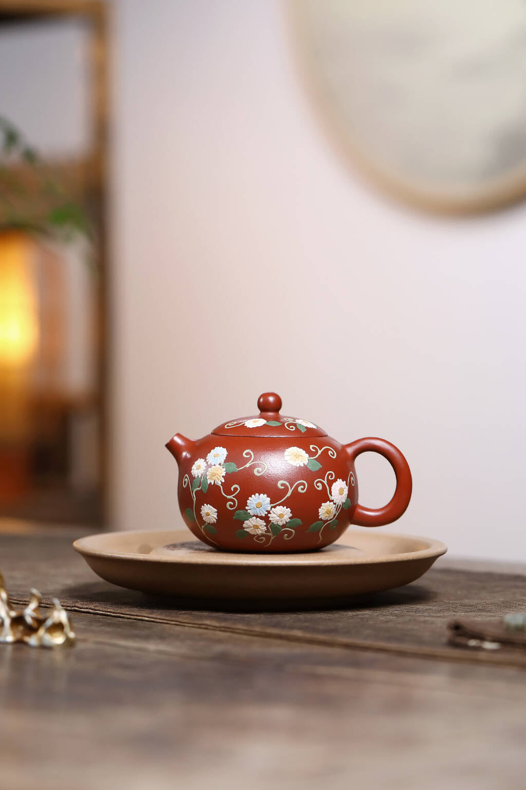 西施·朱泥 精工•泥绘 容量 160cc内推球孔