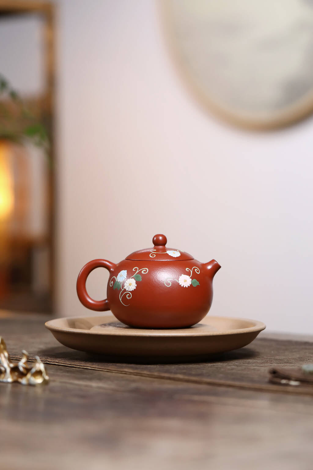 西施·朱泥 精工•泥绘 容量 160cc内推球孔