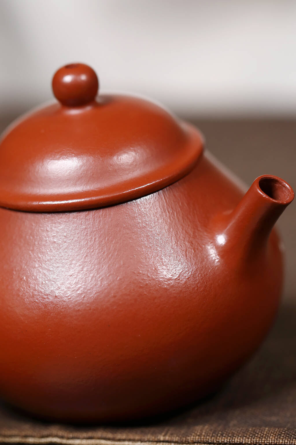 潘壶·朱泥 手工泥绘 容量 100cc 内推球孔