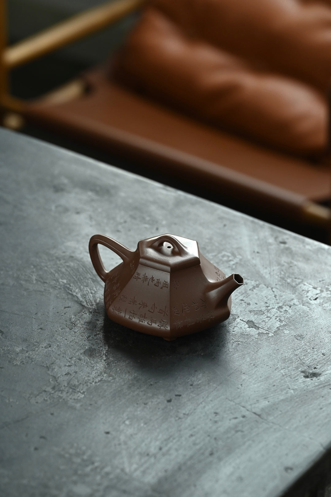 锦瓢·全手工 黄松徒弟刻绘容量210cc原矿底槽清