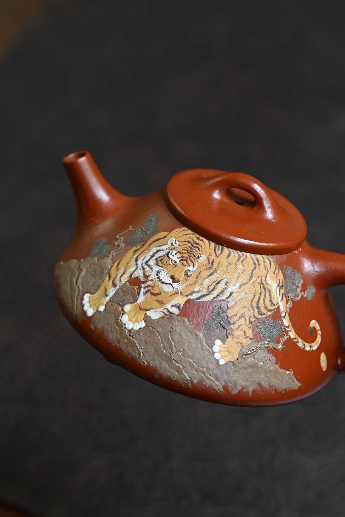 子冶石瓢·全手工 容量200cc 家藏朱泥