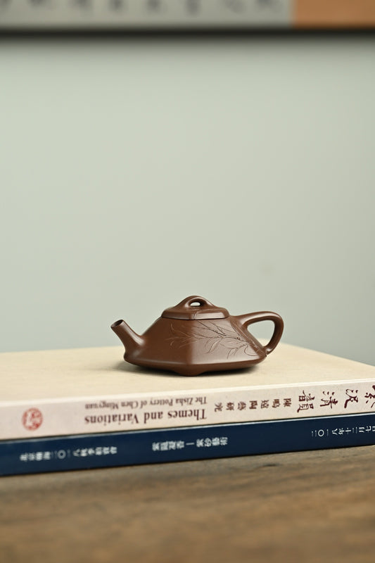 六方合瓢·全手工 本色泥绘 容量130cc 极品紫泥