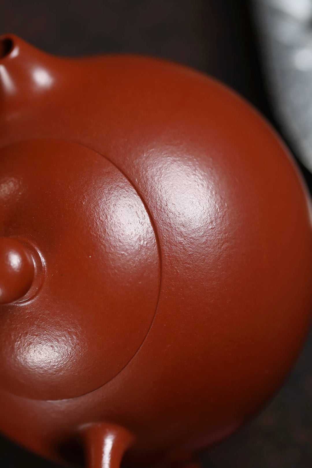 【豆蔻西施】极品粗砂朱泥 180cc内推球孔出水