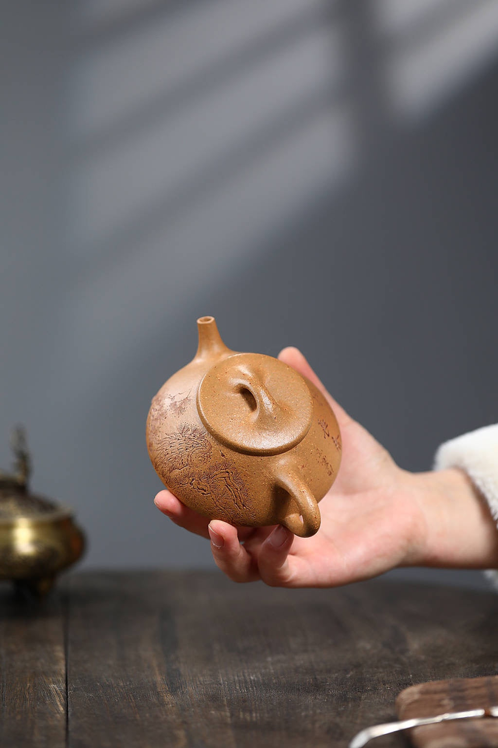 【纳瓢】 原矿段泥 容量160cc 9孔出水