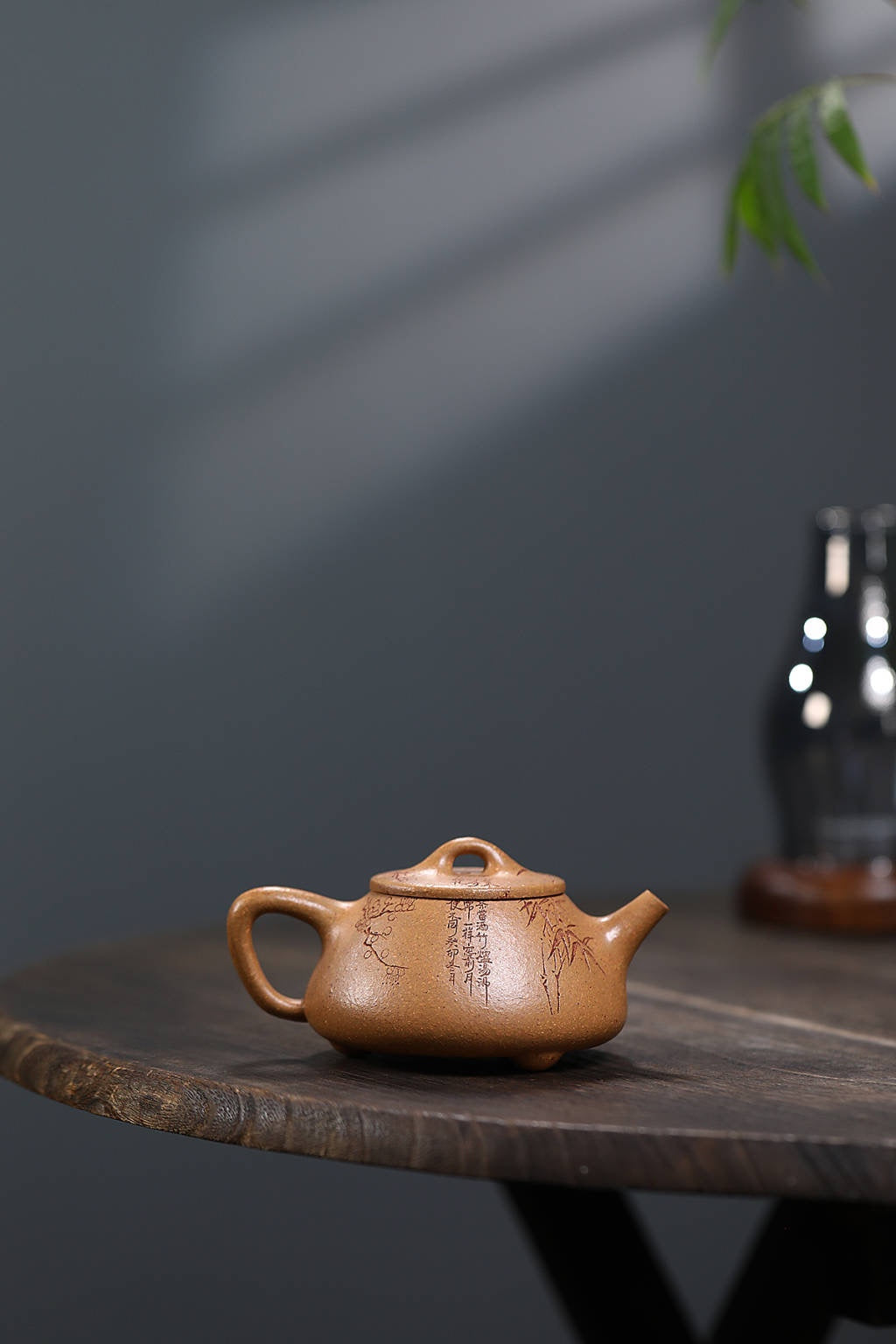 【平盖石瓢】 原矿段泥 容量180cc 14孔出水