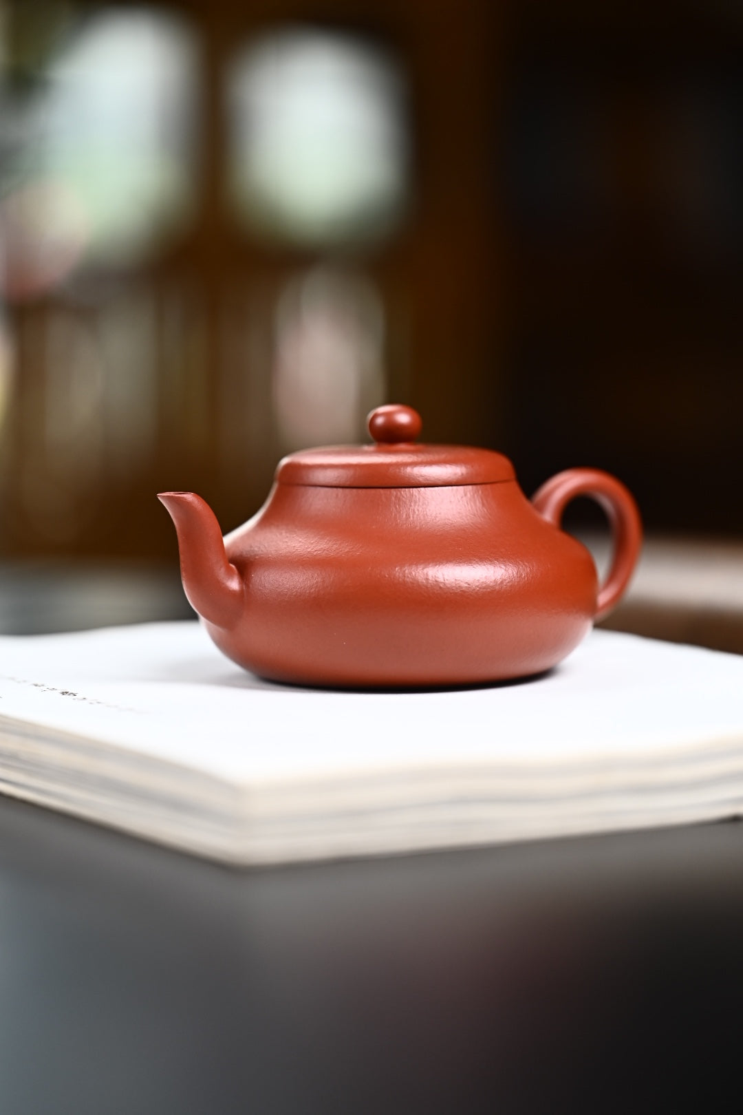 『君德』 全手工·极品皱皮朱泥·容量200cc·7孔出水·内推网孔·陈华军（国家级工艺美术师）