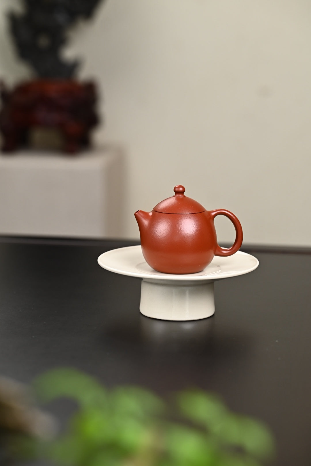 『龙蛋』 极品皱皮朱泥·容量80cc·9孔出水·王老师