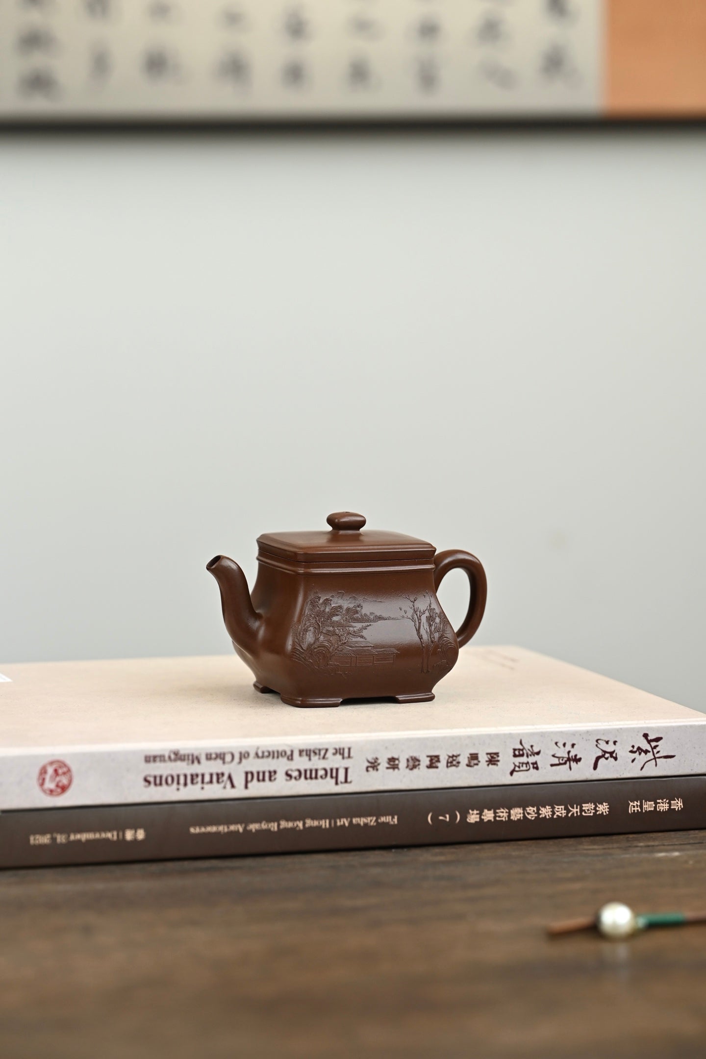 方炉·全手工 本色泥绘 容量180cc 极品紫泥