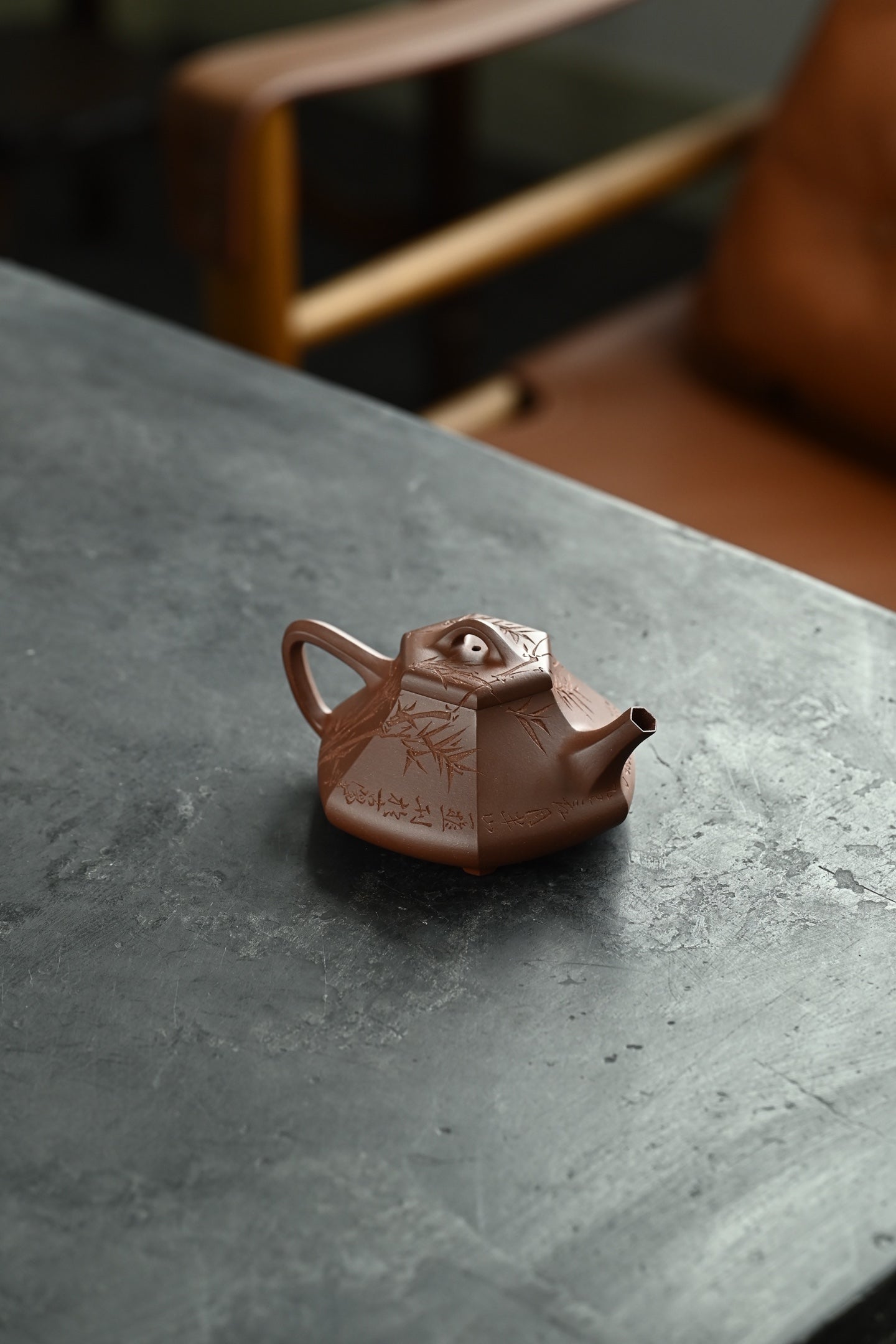 锦瓢·全手工 黄松徒弟刻绘 容量210cc 原矿底槽清