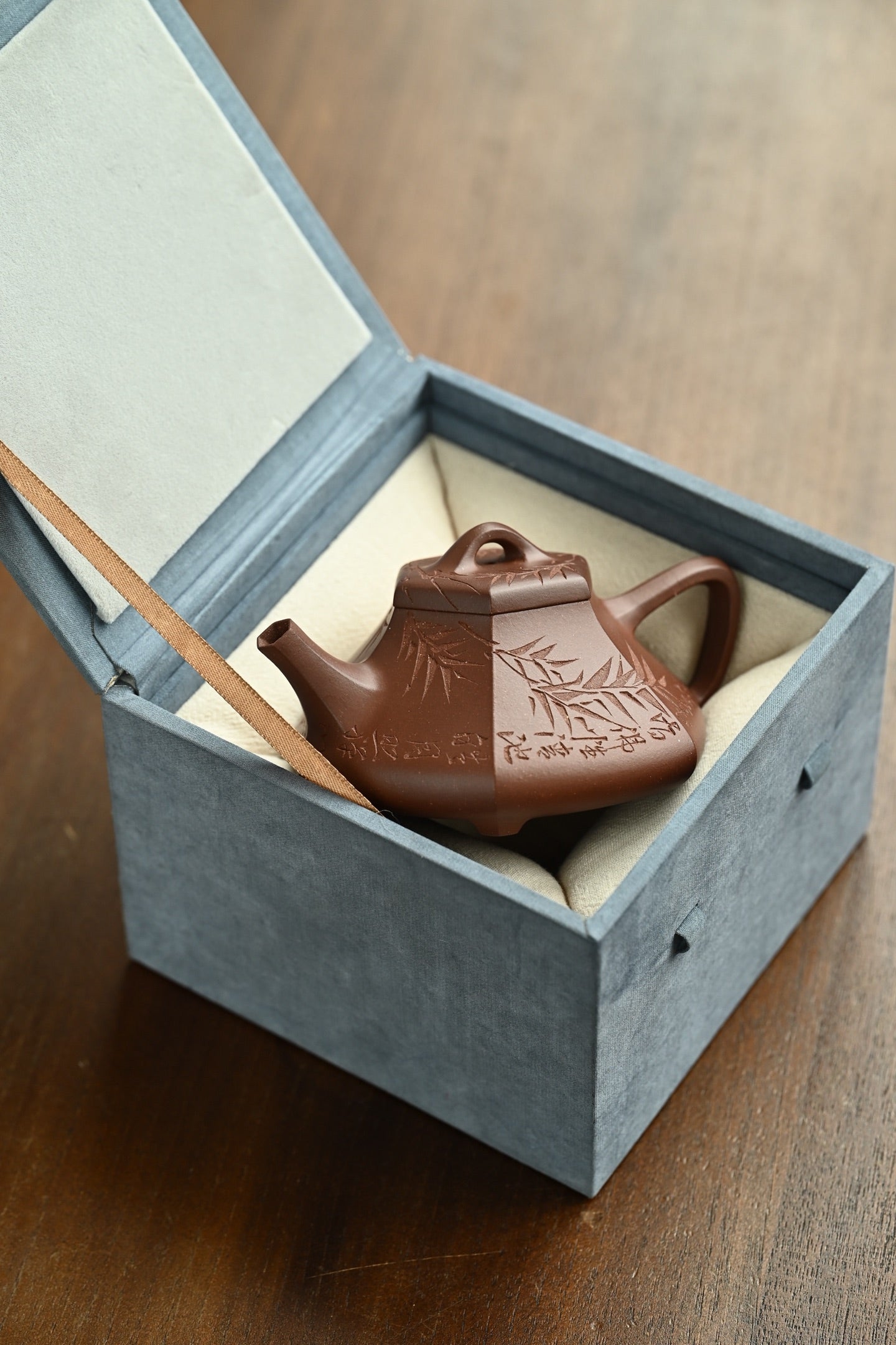 锦瓢·全手工 黄松徒弟刻绘 容量210cc 原矿底槽清