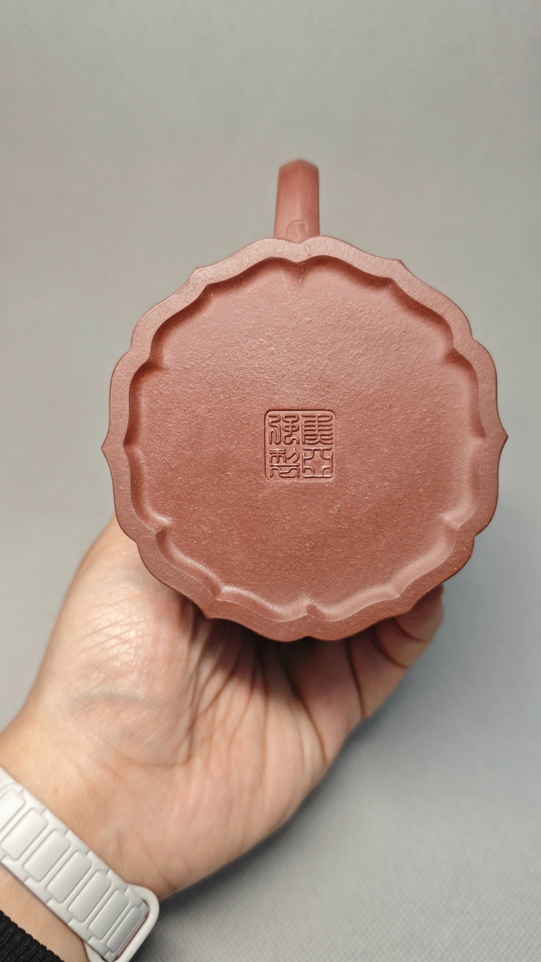 【筋纹秦权】 制壶焦亚强 (国家级工艺美术师) 泥料原矿紫泥