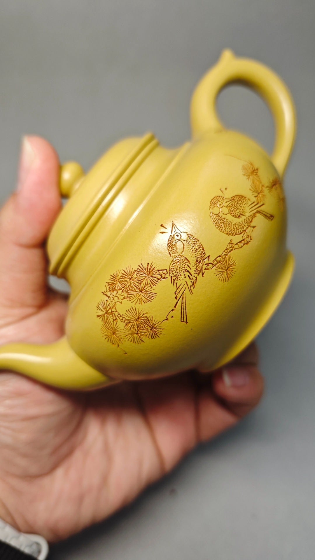 【笑樱】 汤莉（国家级工艺美术师） 原矿黄金朱泥 容量240cc 孔数19孔