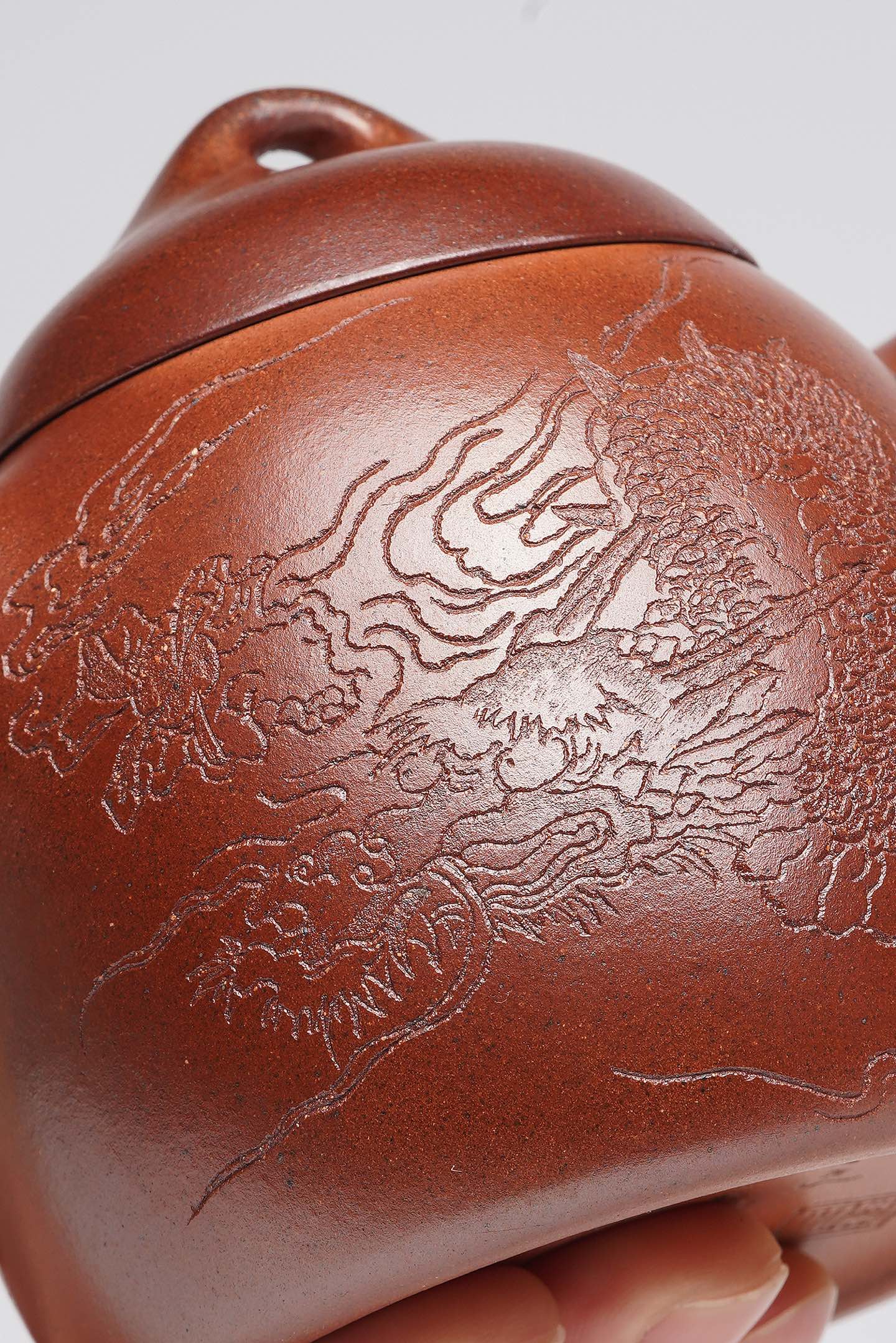 戴静波【壶名】秦权 【泥料】极品红砂段 【容量】230cc