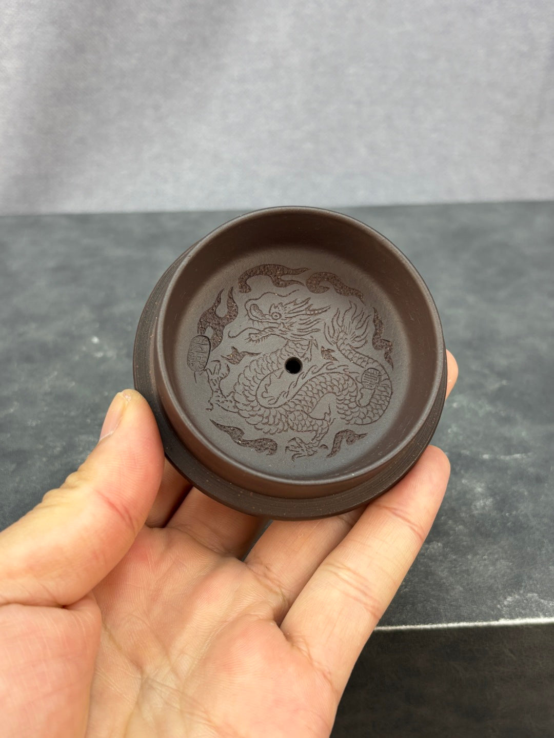 原矿极品老紫泥·380cc紫砂艺术领军人物·程辉大师《龙隐石瓢》收藏级重器