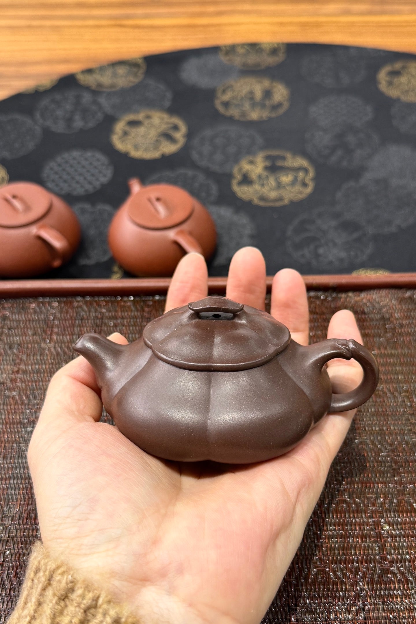 筋纹·简瓢·筋纹精品·95cc 极品老紫泥料 慕古润泽慕古经典 线条挺立