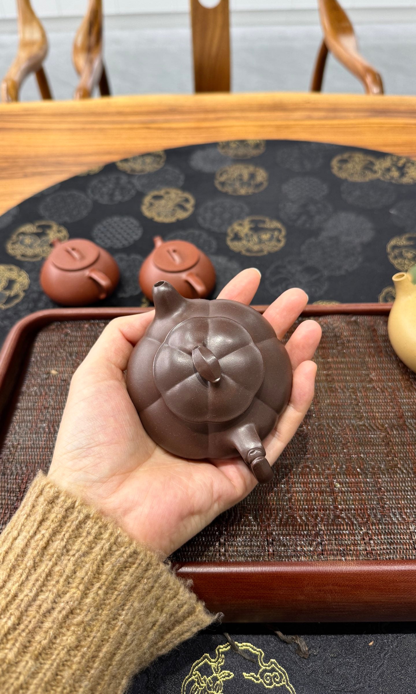 筋纹·简瓢·筋纹精品·95cc 极品老紫泥料 慕古润泽慕古经典 线条挺立