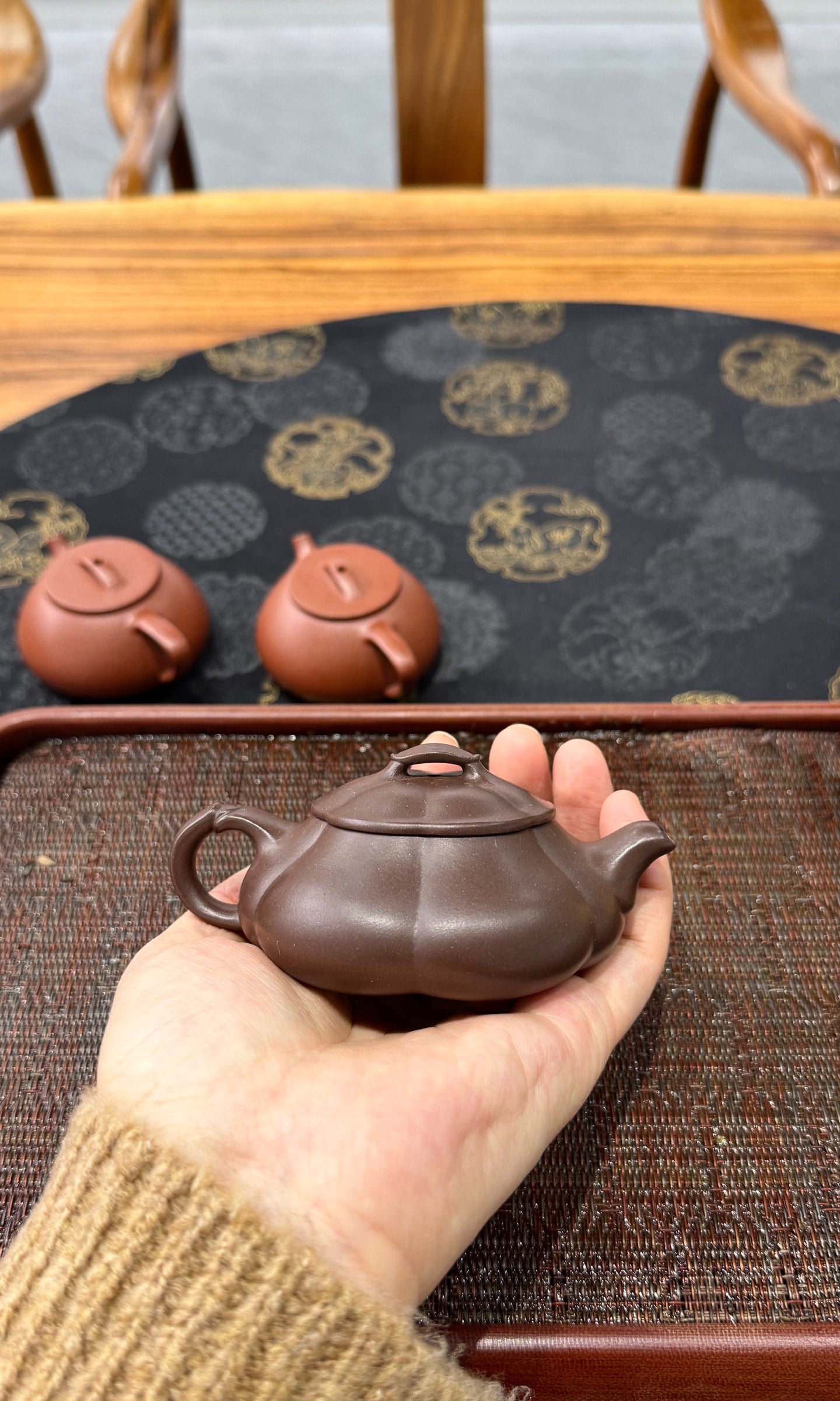 筋纹·简瓢·筋纹精品·95cc 极品老紫泥料 慕古润泽慕古经典 线条挺立