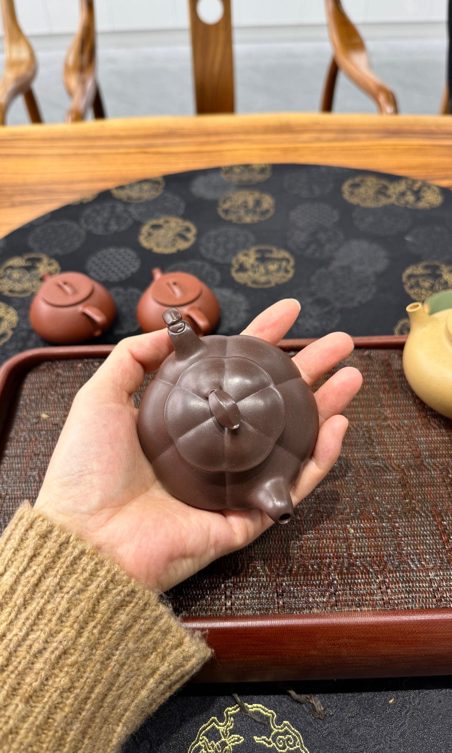 筋纹·简瓢·筋纹精品·95cc 极品老紫泥料 慕古润泽慕古经典 线条挺立