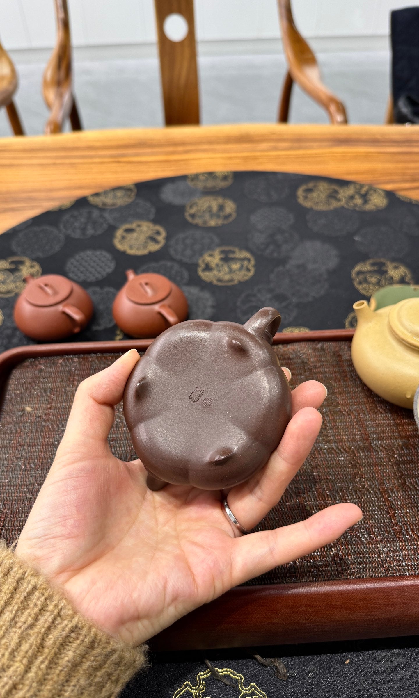 筋纹·简瓢·筋纹精品·95cc 极品老紫泥料 慕古润泽慕古经典 线条挺立