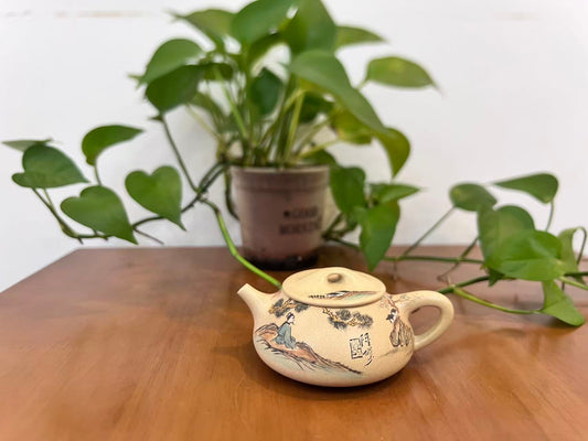 省大师之作 【景舟石瓢】徐南--江苏省陶瓷艺术大师 本山绿（老师家藏料 好泡养） 220cc